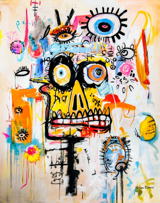 Shattered Smile 50 x 40 cm