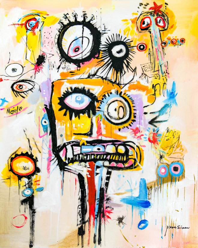 Cracked Gaze 50 x 40 cm