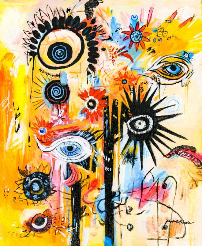 Eyes of the Ancestors 50 x 40 cm (1)