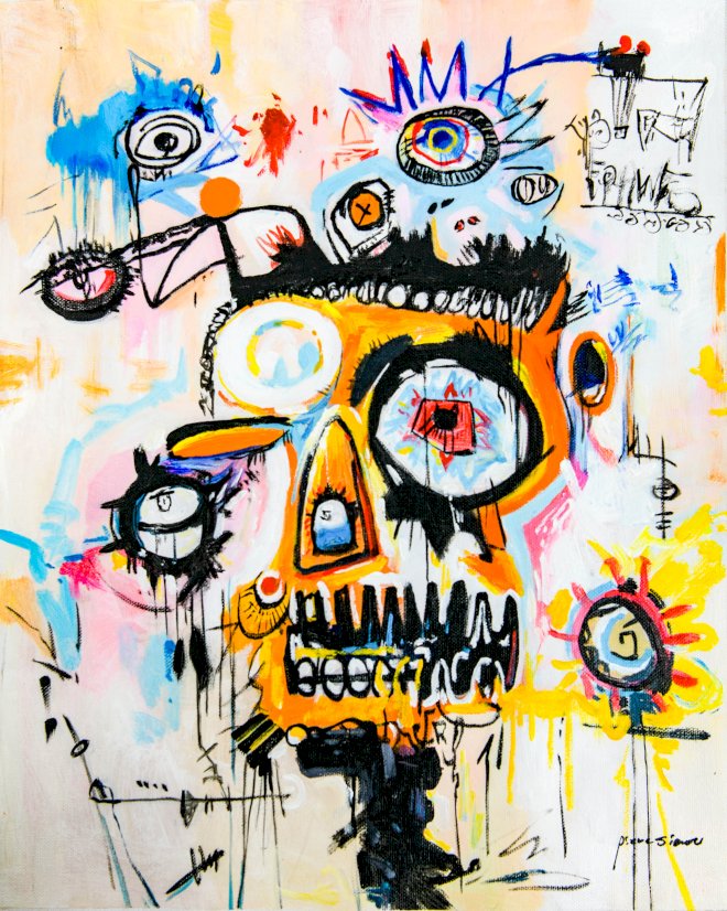 Vision in Static 50 x 40 cm