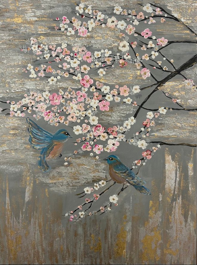 Where petals once landed