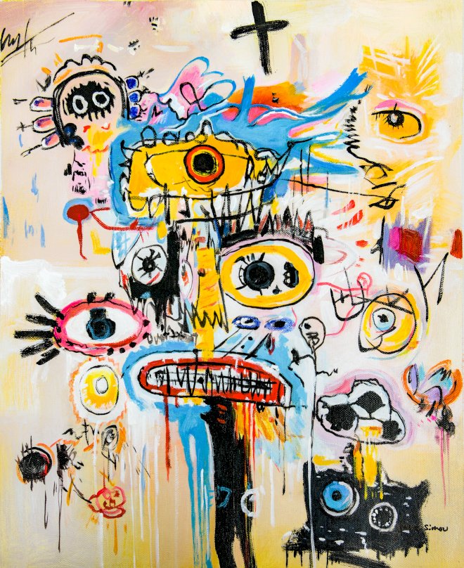 Thousand Eyes 50 x 40 cm
